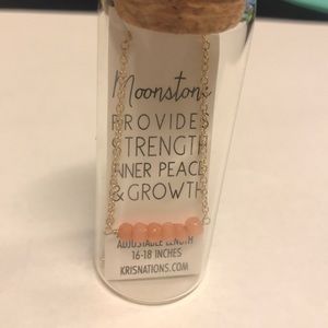 Kris Nations 18k gold Moonstone necklace